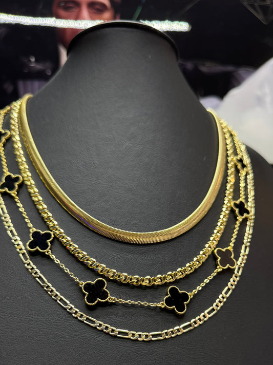 Gargantilla Trébol Negro